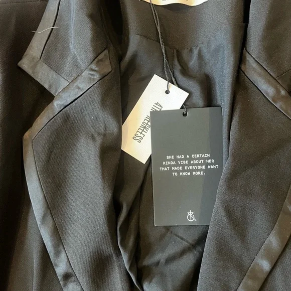 4th & Reckless - BELLA BLAZER in Black Office Siren Boardroom Chic - Picture 4 of 7